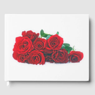 Livro de Visitas de Rosas Vermelhas Vivas