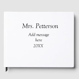 Livro De Visitas De volta à apreciação dos professores da escola, a