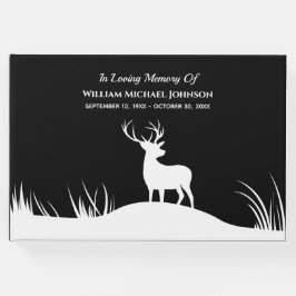Livro De Visitas Deer In Loving Memory Lembrança Funeral