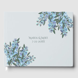 Livro De Visitas Delfinium Azul