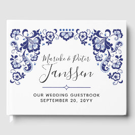 Livro De Visitas Delfts Blauw | Delft Blue Dutch Wedesasasak