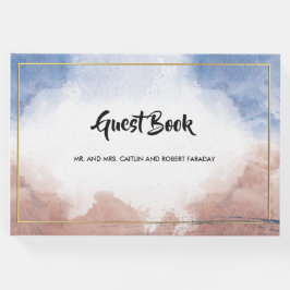 Livro De Visitas Delicar o aluguel de aquarela às ondas