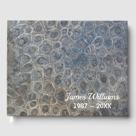 Livro De Visitas Design de Pedra Petoskey de Michigan