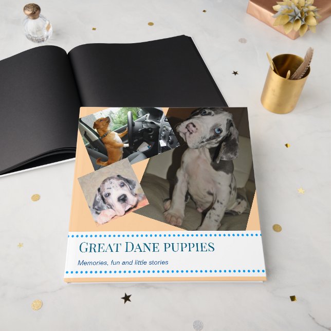 Livro De Visitas Design Selling Puppies (Frente aberta)
