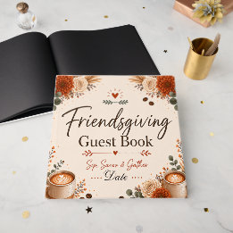 Livro De Visitas Dia de Ação de Graças com Amigos