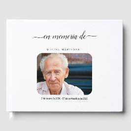 Livro De Visitas Diário Funeral Espanhol / Memorial