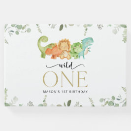 Livro De Visitas Dinossauros Cons, T-Rex, Jurássicos, Primeiro Aniv