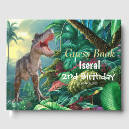 Livro De Visitas Dinossauros T Rex Kids Jurassic World