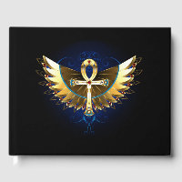 Dourada Ankh com Asas