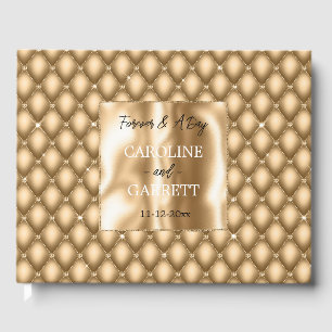 Livro De Visitas Dourada Glam Glitzy Jewel