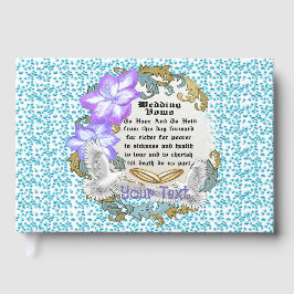 Livro De Visitas Doves Wedding Vows Guest Book