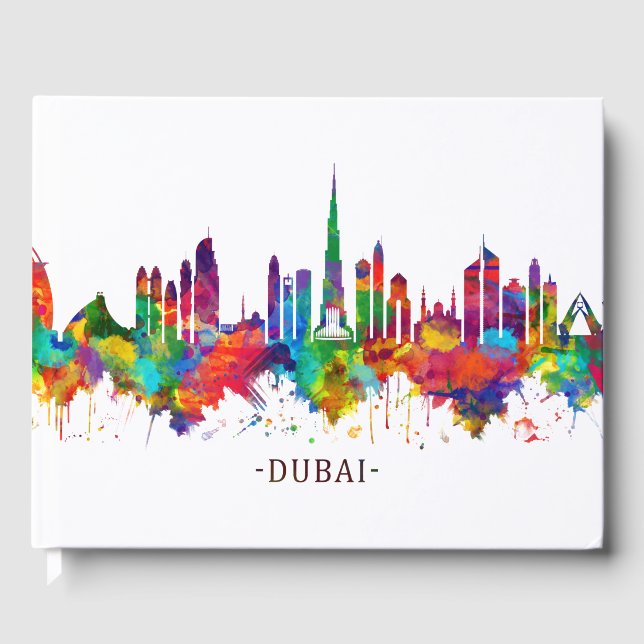 Livro De Visitas Dubai UAE Skyline (Frente)