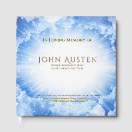 Livro De Visitas Editable Funeral Guest Book