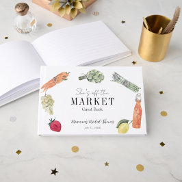 Livro De Visitas Ela está fora do Chá de panela de mercado dos agri