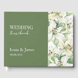 Livro De Visitas Elegância em Flor LILY