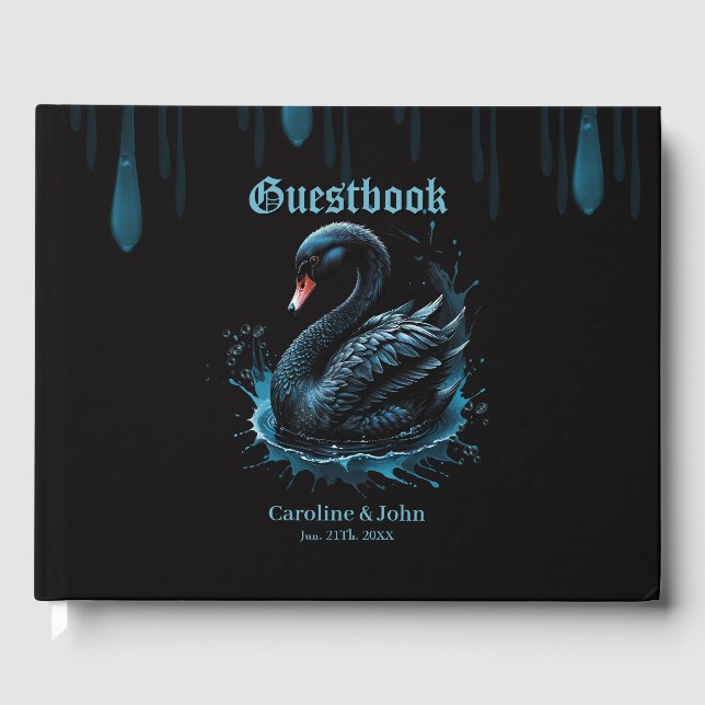 Livro De Visitas Elegância em movimento, o cisne negro, (Frente)