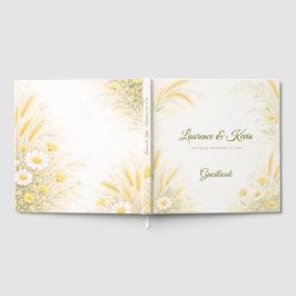 Livro De Visitas Elegant Botanical Wedding Guestbook