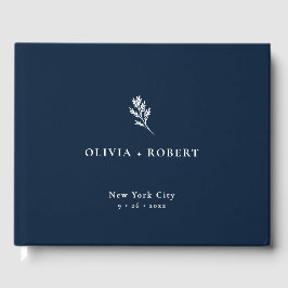 Livro De Visitas Elegant Minimalist Botanical Wedding