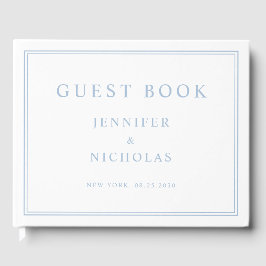 Livro De Visitas Elegant Powder Blue Wedding