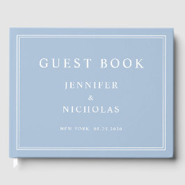 Livro De Visitas Elegant Powder Blue Wedding
