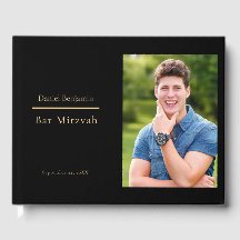 Elegante Bar de Foto Dourada Mitzvah