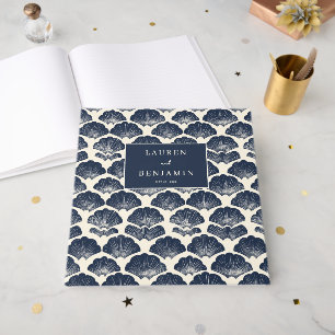 Livro De Visitas Elegante Concha Naval Náutica