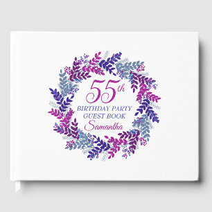 Livro De Visitas Elegante, cor-de-rosa e coroa, Festa de aniversári
