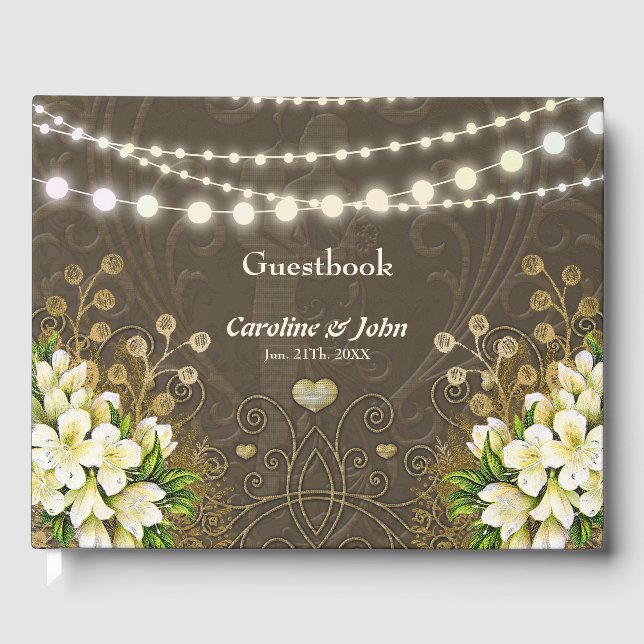 Livro De Visitas Elegante design. (Frente)