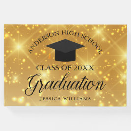 Livro De Visitas Elegante Dourado Sparkle 2025 - Escola Personaliza