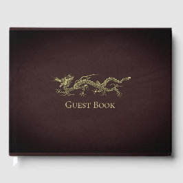 Livro De Visitas Elegante Dragon