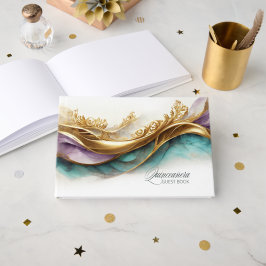 Livro De Visitas Elegante Fiesta Quinceanera ID1029