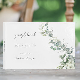 Livro De Visitas Elegante folhagem de Eucalipto