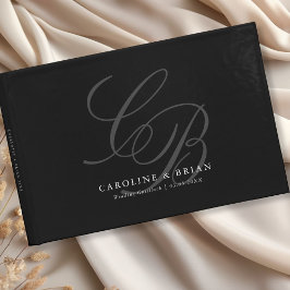 Livro De Visitas Elegante, Monograma, Casamento