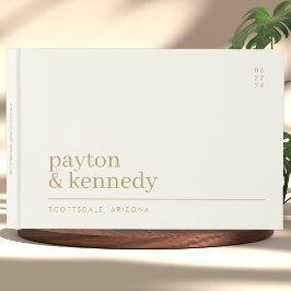 Livro De Visitas Elegante Personalizado Com Recepção de casamento D