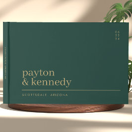 Livro De Visitas Elegante Personalizado Com Recepção de casamento D