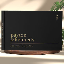 Livro De Visitas Elegante Personalizado Com Recepção de casamento D