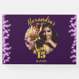 Livro De Visitas Elegante Purple Fairytale Princesa Foto Espanhola