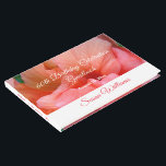 Livro De Visitas Elegante Tropical Flower Photo 60th Birthday Name<br><div class="desc">Crie um estilo elegante com um lindo e personalizável livro de convidados da festa de aniversário 60 para a sua comemoração do sexagésimo aniversário. Você pode personalizá-lo para qualquer idade ou ocasião e personalizar o nome, data e texto da coluna na barra lateral. O guia apresenta uma bela foto das...</div>