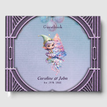 Elfo de Natal bonitinho em cores púrpuras delicada