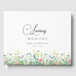 Livro De Visitas Encantado, funerário "In Loving Memory"