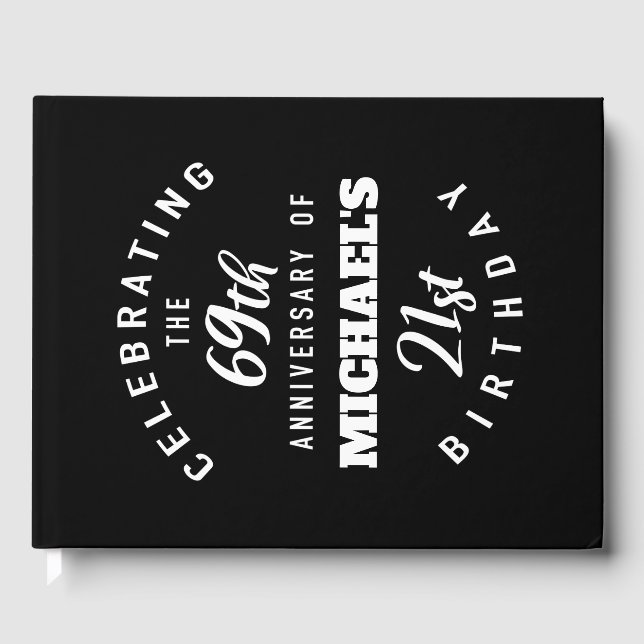 Livro De Visitas Engraçado 90 Birthday Personalizado (Frente)