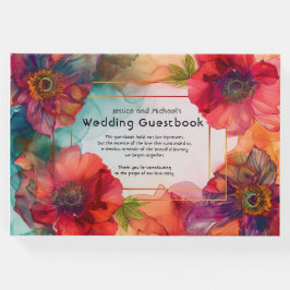 Livro De Visitas Escarlet Elegância Petal