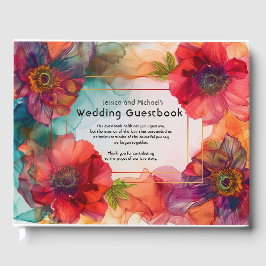 Livro De Visitas Escarlet Elegância Petal