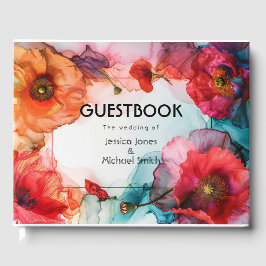 Livro De Visitas Escarlet Elegância Petal