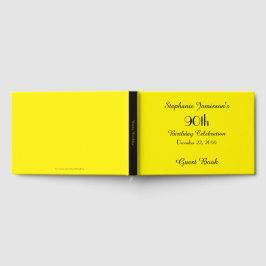 Livro De Visitas ESCOLHA SUA COR Aniversário Festa Amarelo Memória