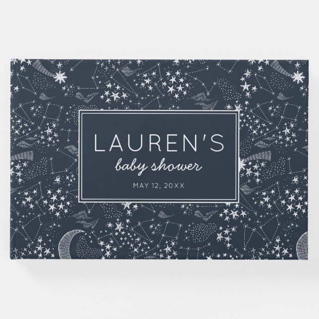 Livro De Visitas Escrito na constelação de estrelas (Frente)