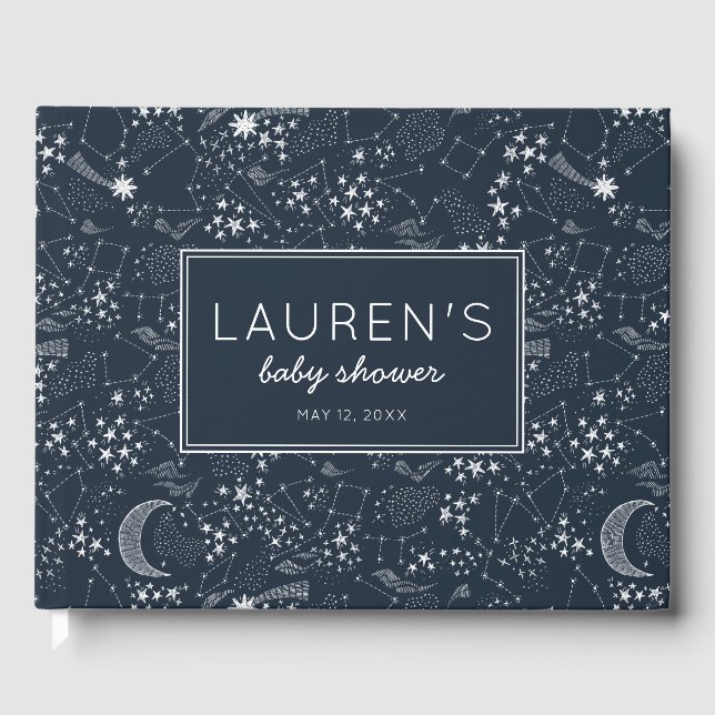 Livro De Visitas Escrito na constelação de estrelas (Frente)