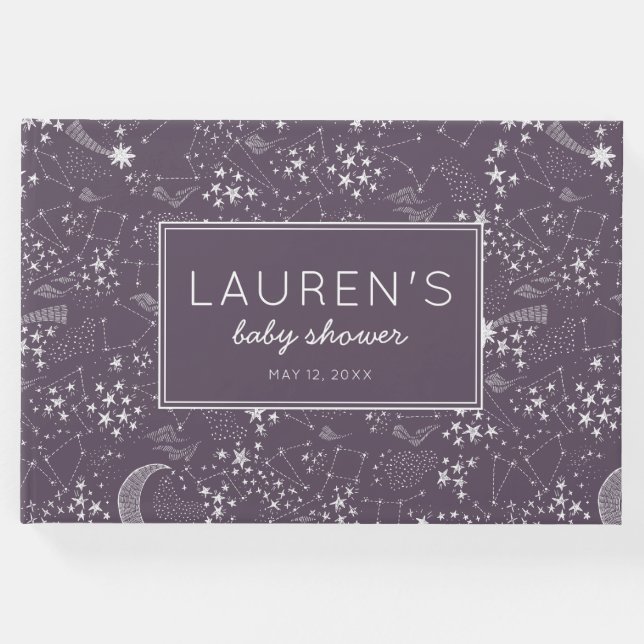 Livro De Visitas Escrito na constelação de estrelas (Frente)