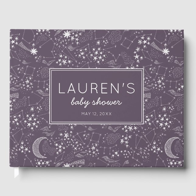 Livro De Visitas Escrito na constelação de estrelas (Frente)