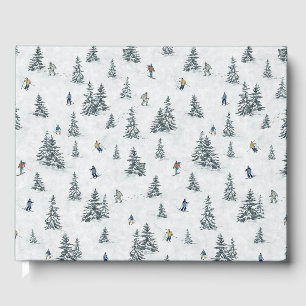 Livro De Visitas Esquiadores alpinos e Yetis oculto - Esqui Descida